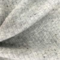 Natural fibre cotton rib color dot fabric spandex cotton