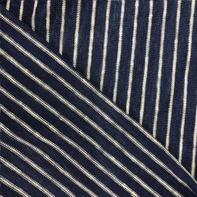 Stripe Jersey grace retro fashion fabric  pure linen